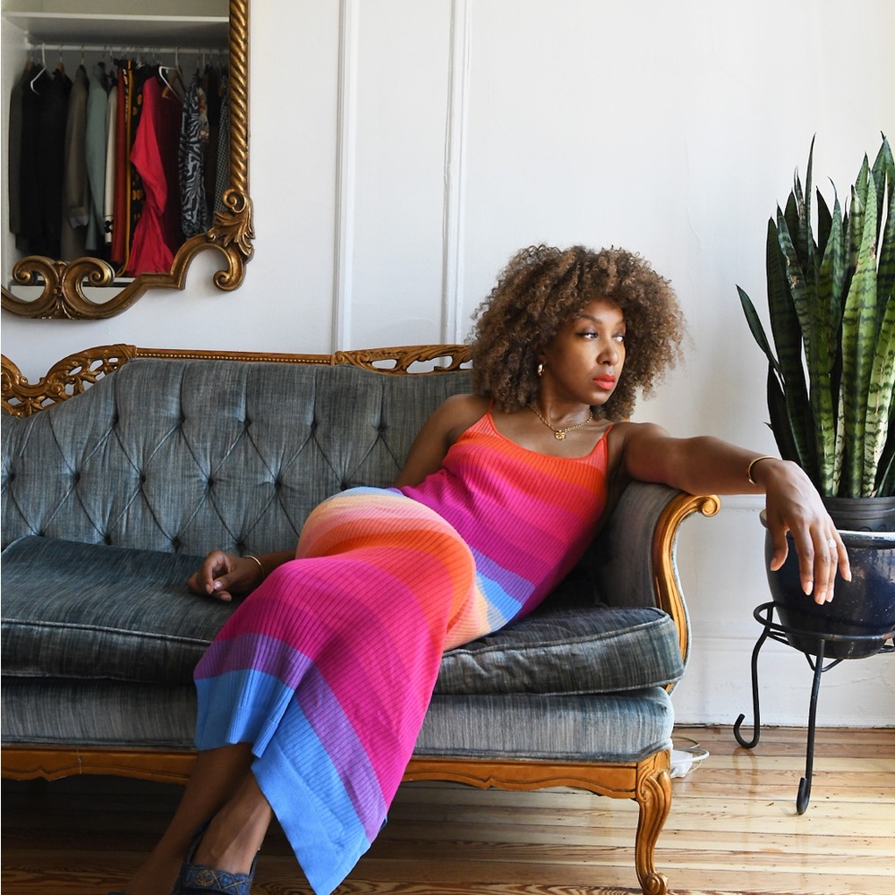 Banana Republic Rainbow knit dress